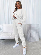 Women 2 piece lounge set relaxed fit casual matching home wear