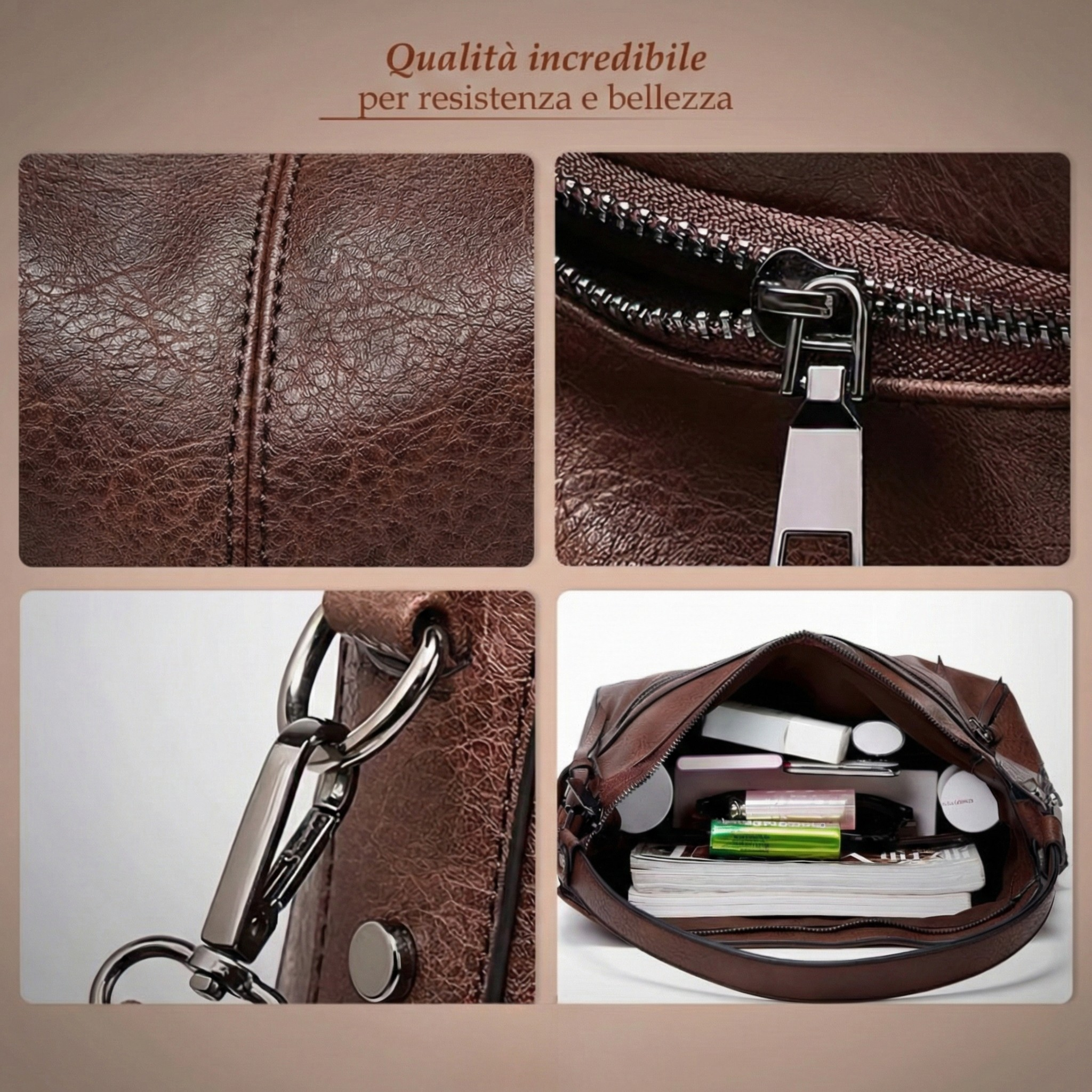 Women structured shoulder bag with magnetic flap closure and adjustable strap