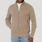 Men zip up spring casual jacket lightweight layering