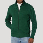 Men zip up spring casual jacket lightweight layering