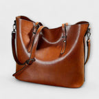Women vintage structured shoulder bag with short handles in multiple colours