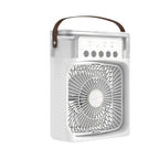 Air cooler fan 3-in-1 white with 7-color LED and 600ml water tank
