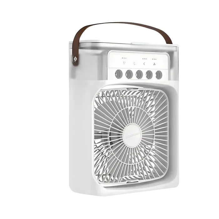 Air cooler fan 3-in-1 white with 7-color LED and 600ml water tank