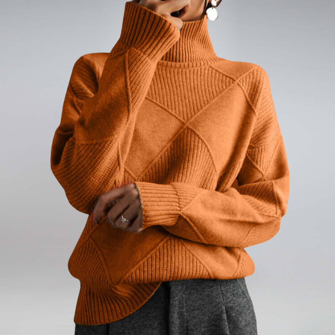 Women's cashmere turtleneck sweater, soft and warm roll neck pullover in multiple colors