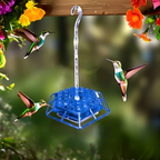 Ant proof hummingbird feeder 30 port 12oz UV-resistant polycarbonate with built-in ant moat