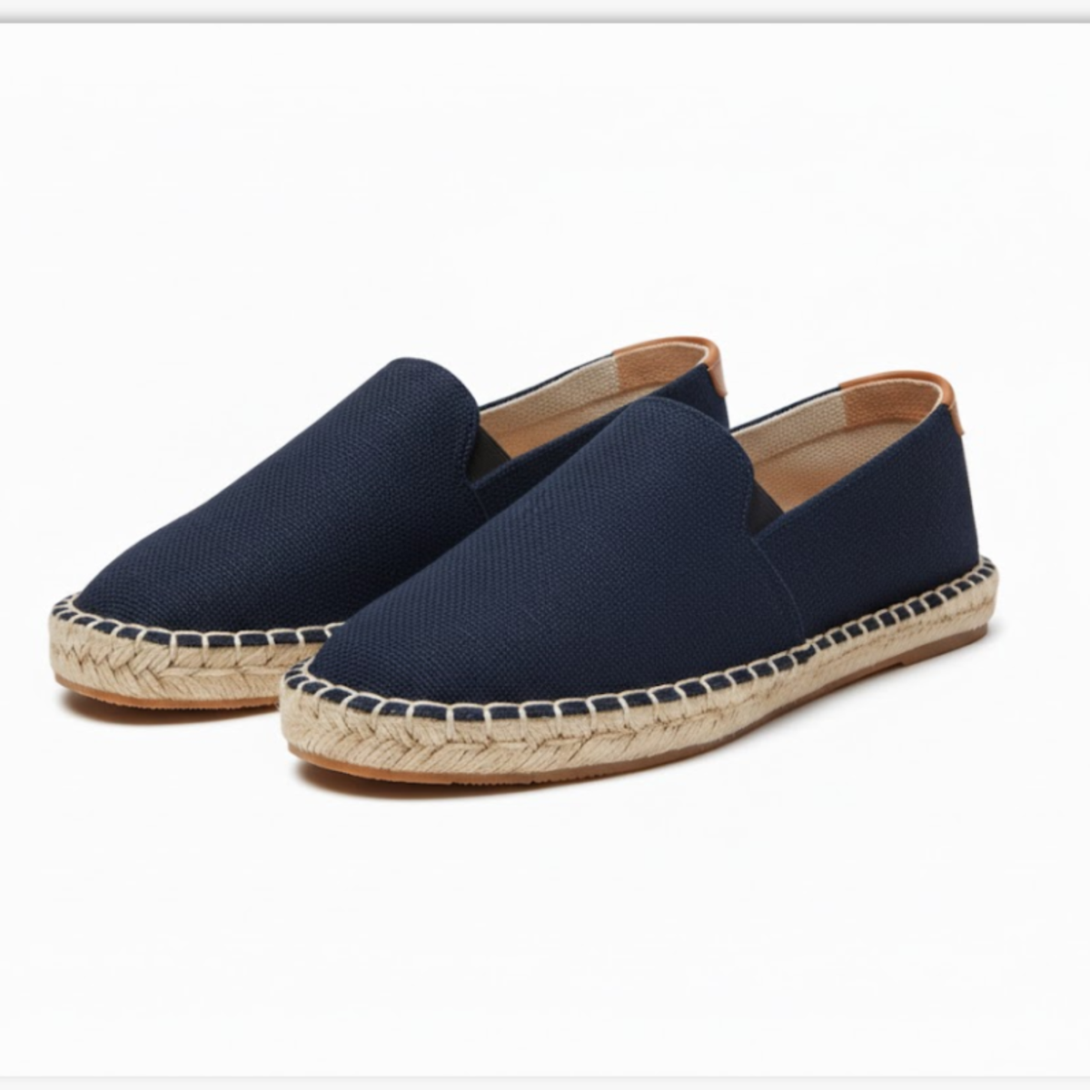 Espadrilles Women Unisex Slip On Canvas Jute Sole Flat Shoes