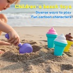 Sand play set beach ice cream molds creative outdoor kids toy ages 3 and up