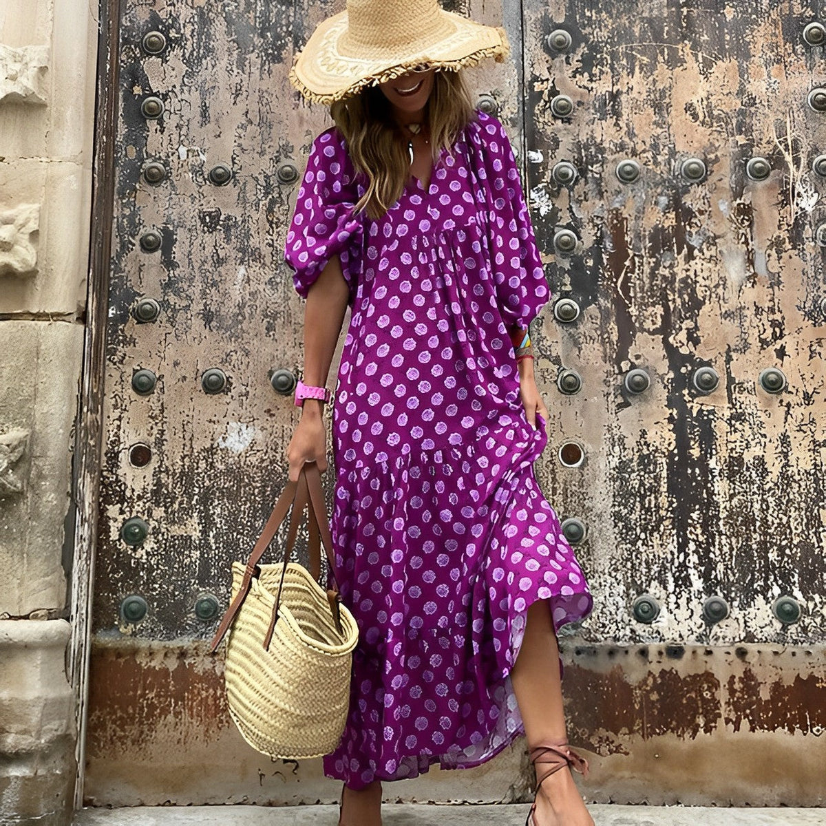 Women's summer dress in floral and ethnic prints, lightweight limited edition S–3XL