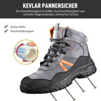Steel toe safety shoes high top breathable mesh anti-puncture EU 36-48