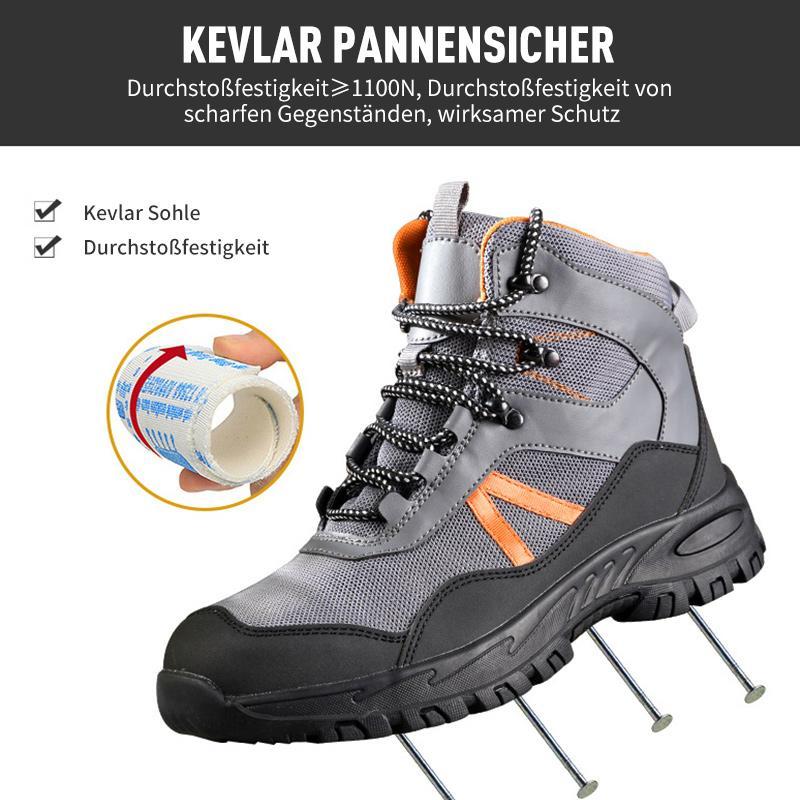 Steel toe safety shoes high top breathable mesh anti-puncture EU 36-48
