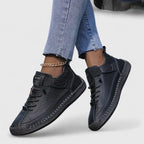 Women supportive comfort sneakers structured cushioned silhouette