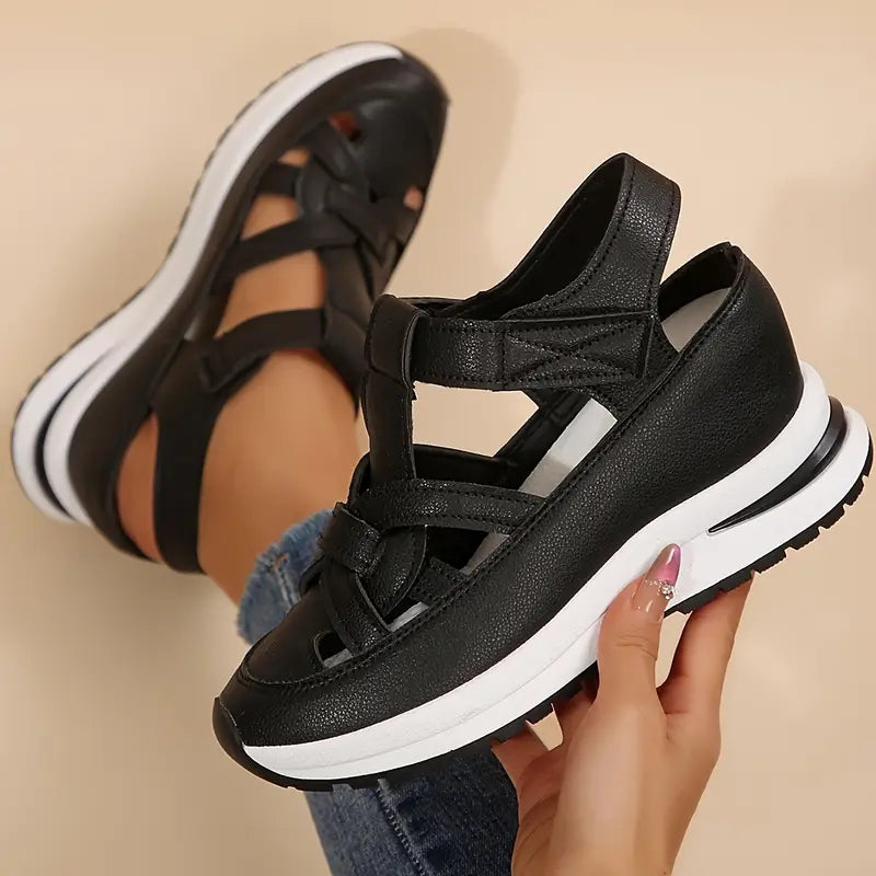 Women's orthopedic sandals with arch support and covered toe, lightweight everyday sandal