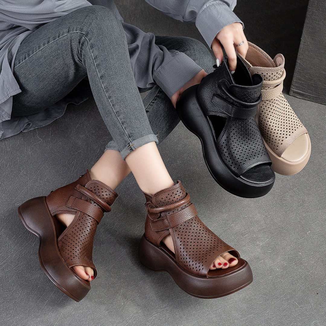 Women orthopedic sandals wide fit with gel cushioning and arch support