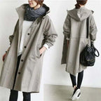 Women's lightweight waterproof rain cape, packable and stylish