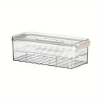 Refrigerator storage box food-safe PET container single and double layer