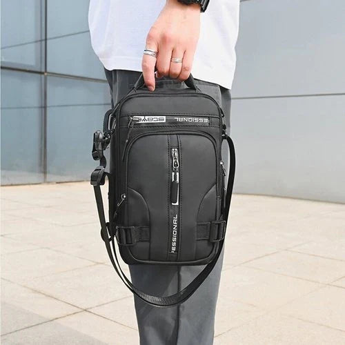 Anti-theft water-resistant backpack with USB charging port fits laptops up to 15.6 inches