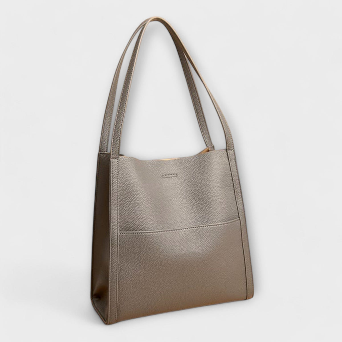 Structured handbag women's shoulder bag with zip top and tassel detail