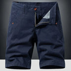 Men's chino shorts relaxed fit lightweight summer, available in gray, khaki, green, blue and black