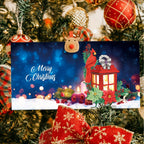 Diamond painting greeting cards 12-piece Christmas and New Year mosaic set