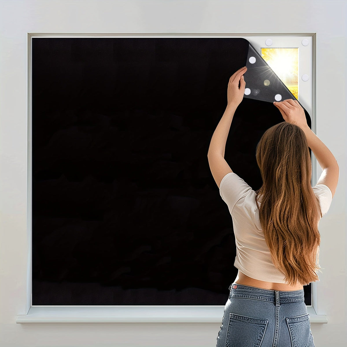 1 piece blackout window curtain cordless thermal insulated bedroom living room