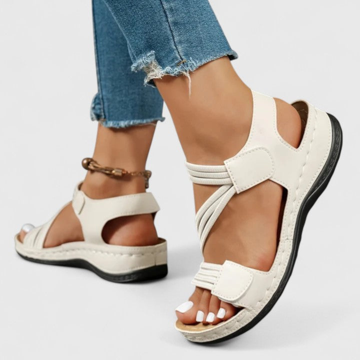 Women arch support sandals podiatrist designed with 3-arch sole