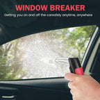 Car assist handle 2-pack with seatbelt cutter and window breaker, 181kg support