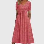 Women flattering fit dress curve enhancing silhouette available in multiple colours