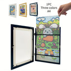 Children's art frame A4 front-opening flip frame for school artwork and paintings
