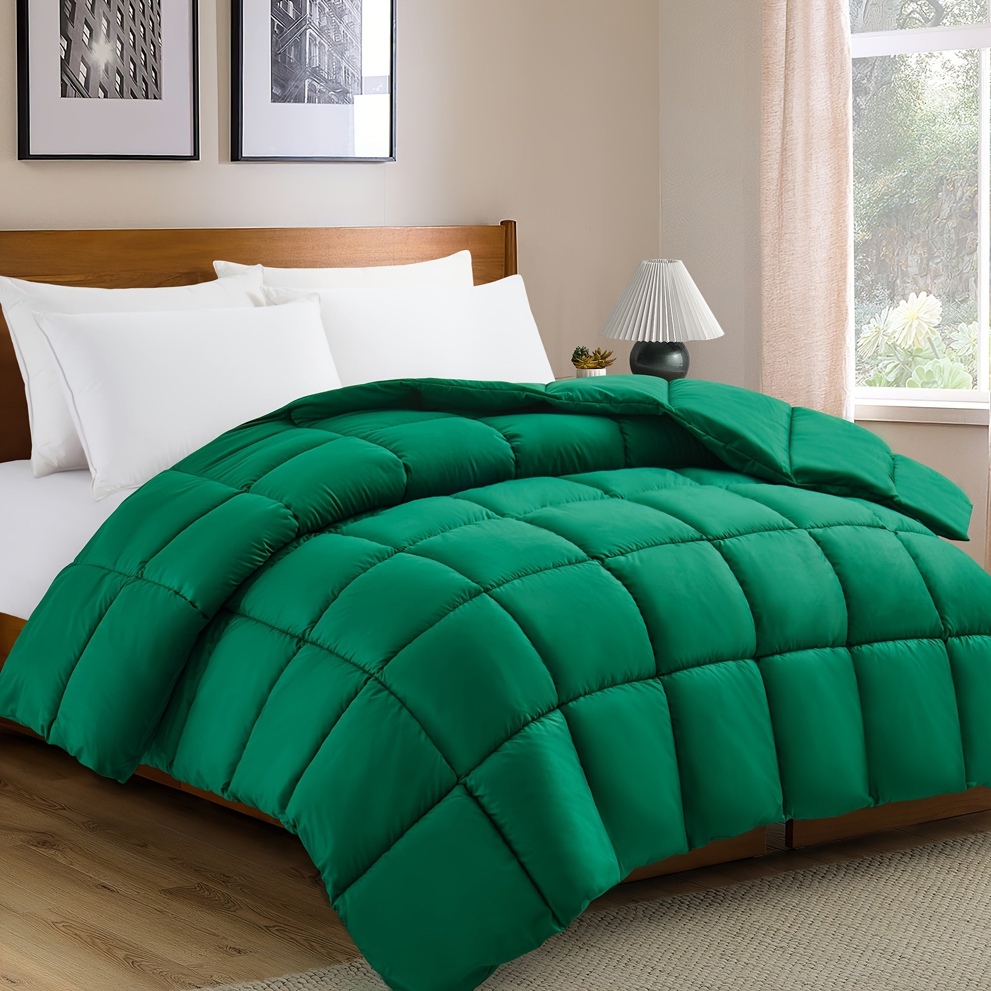 All-season ultralight duvet soft polyester reversible bedspread for bedroom