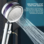 360° rotatable shower head high pressure water saving with on/off switch