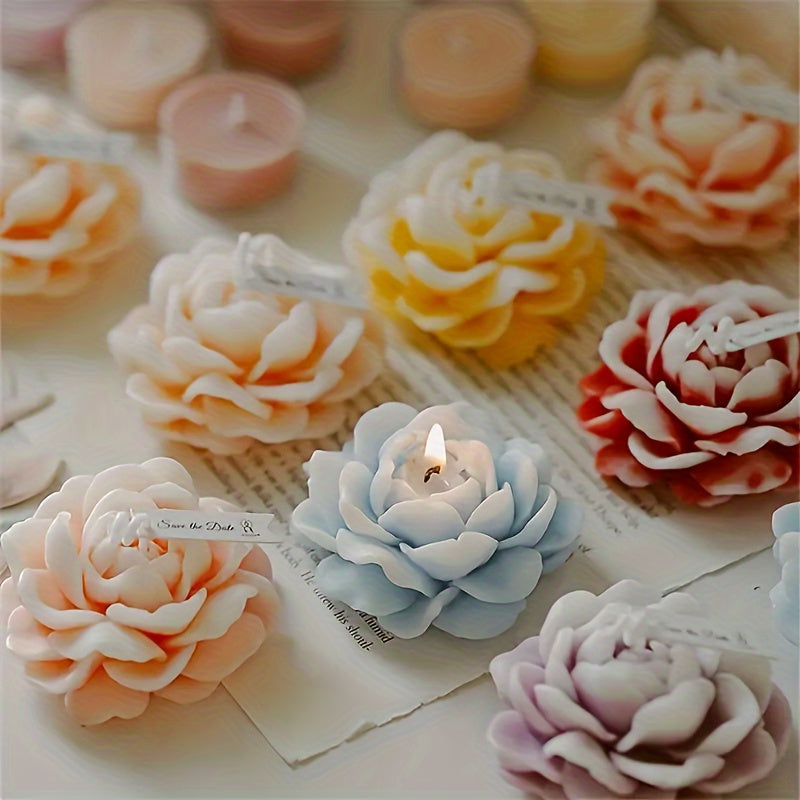 Carnation scented candle decorative paraffin gift for Mother's Day Valentine's Day Christmas