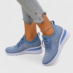 Women orthopedic sneakers with wide toe box and arch support