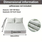 Bamboo mattress protector with cooling 3D air layer and breathable surface