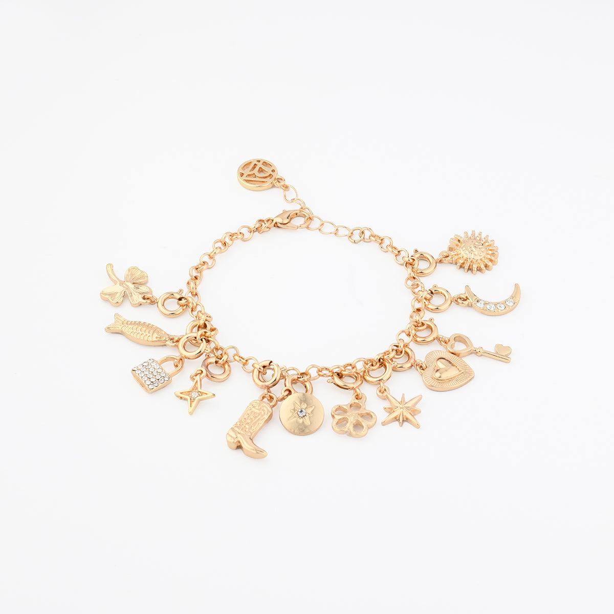 Charm Bracelet Advent Calendar 12 Days Gold Women Jewelry Set