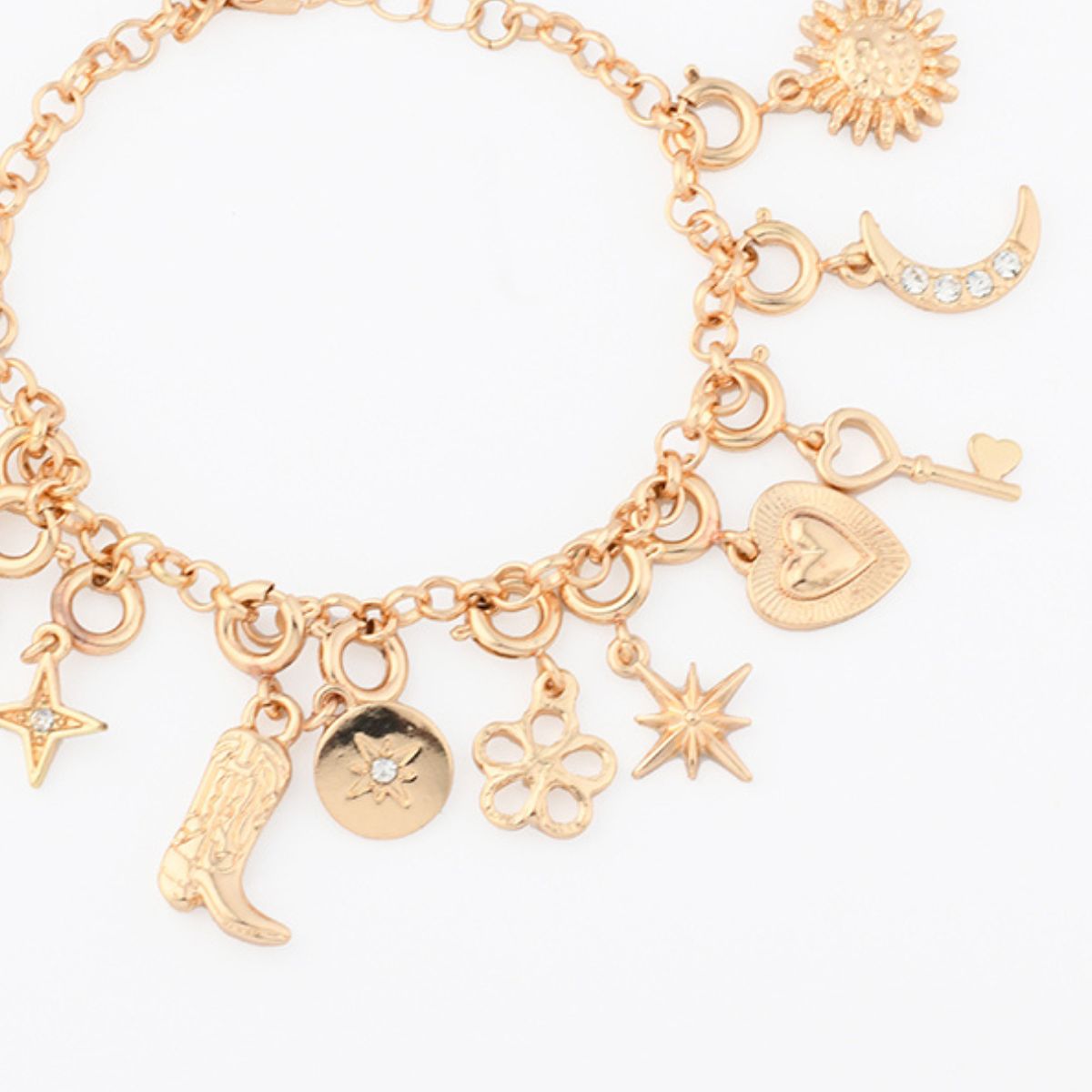 Charm Bracelet Advent Calendar 12 Days Gold Women Jewelry Set