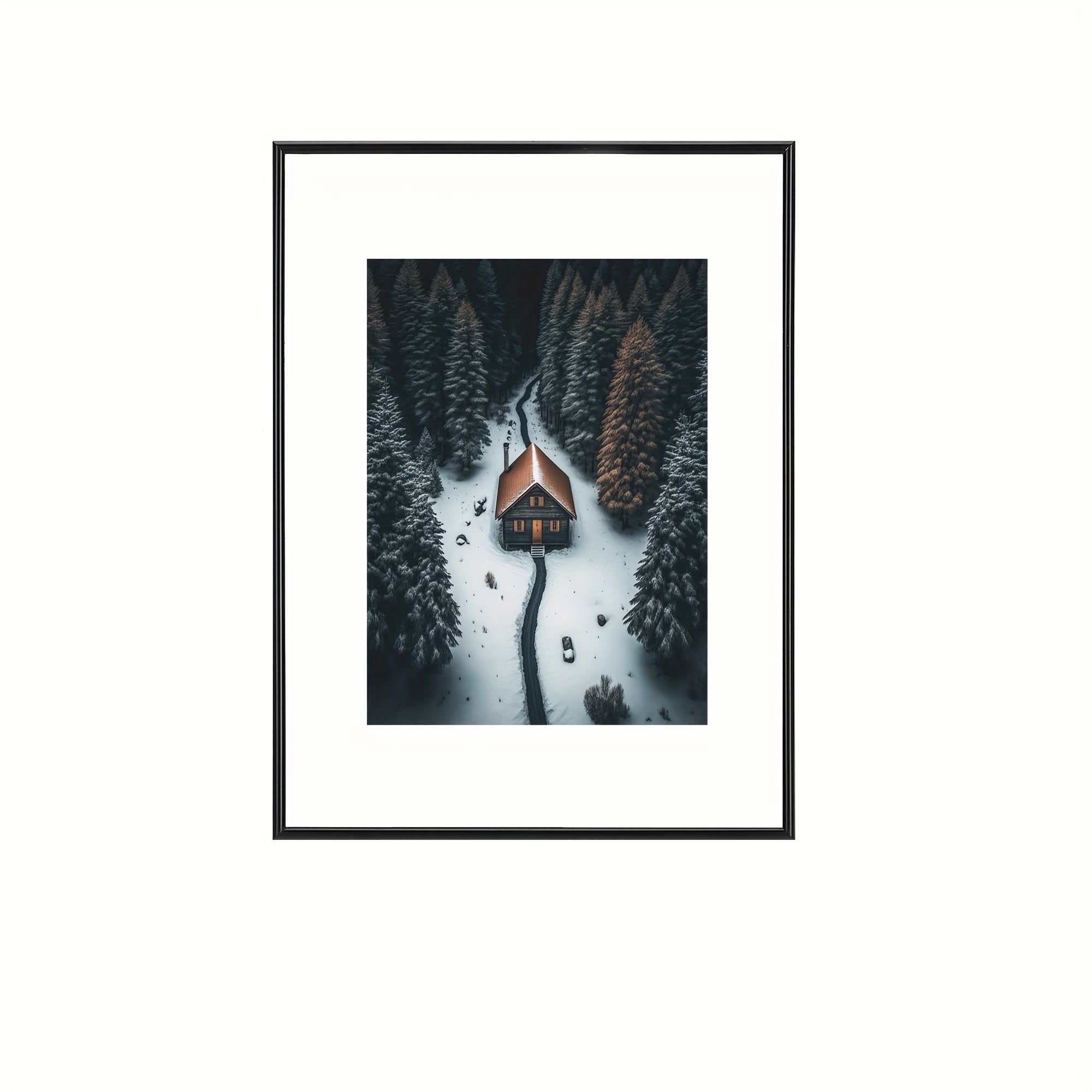 Black rectangular photo frame for wall and table display, classic design