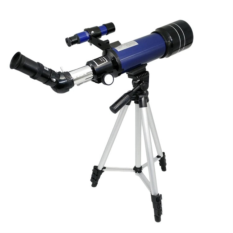 Beginner refractor telescope 70mm aperture with aluminum tripod and accessories
