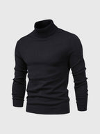 Men's turtleneck sweater slim fit cotton, autumn winter