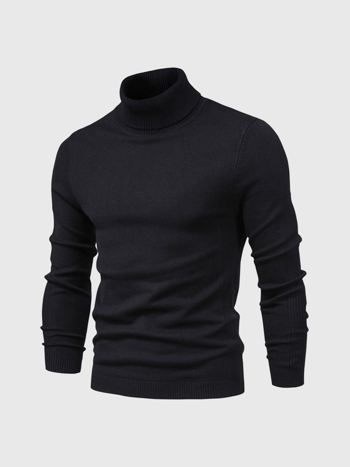 Men's turtleneck sweater slim fit cotton, autumn winter