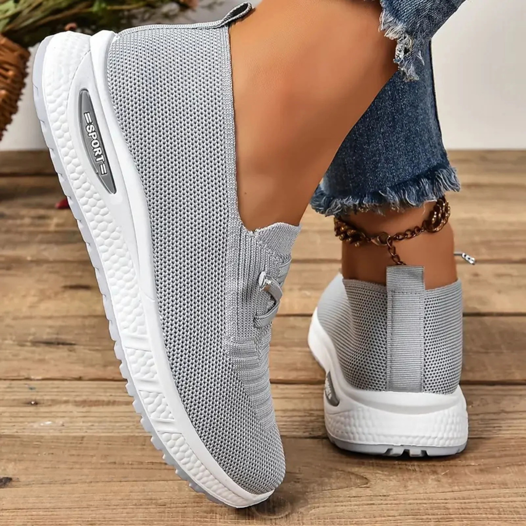 Women cushioned orthopedic slip-on shoes lightweight non-slip sole