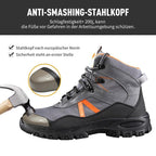 Steel toe safety shoes high top breathable mesh anti-puncture EU 36-48