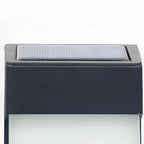 Solar wall lamp black IP44 waterproof warm white LED outdoor 2 pack