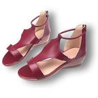 Women's orthopedic wedge sandals with 5cm heel and open toe, arch support insole