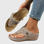 Orthopedic Sandals Women Wedge Sole Arch Support Slip On Comfort