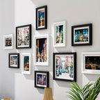 11-piece gallery wall photo frame set, drill-free classic style, multiple sizes