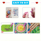 Diamond painting Christmas cards Santa Claus 12pcs colorful kit