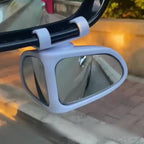 HD blind spot mirrors for cars, 360° adjustable wide-angle oval lens, 2-pack universal fit