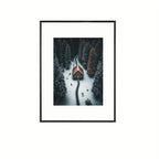 Black classic photo frame for wall and table display, rectangular PVC frame
