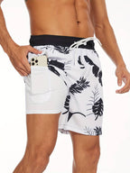 Men's beach shorts quick-dry lightweight summer swim trunks