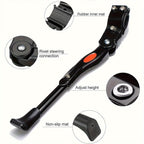 Adjustable bike kickstand aluminum side stand stable parking, height adjustable